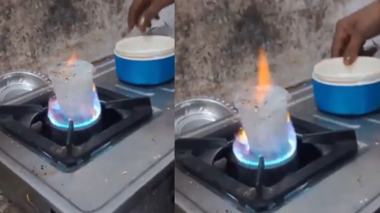 Viral Video: प्लास्टिक ग्लास में गैस पर बनाई चाय, जानिए क्यों नहीं पिघला पूरा गिलास?