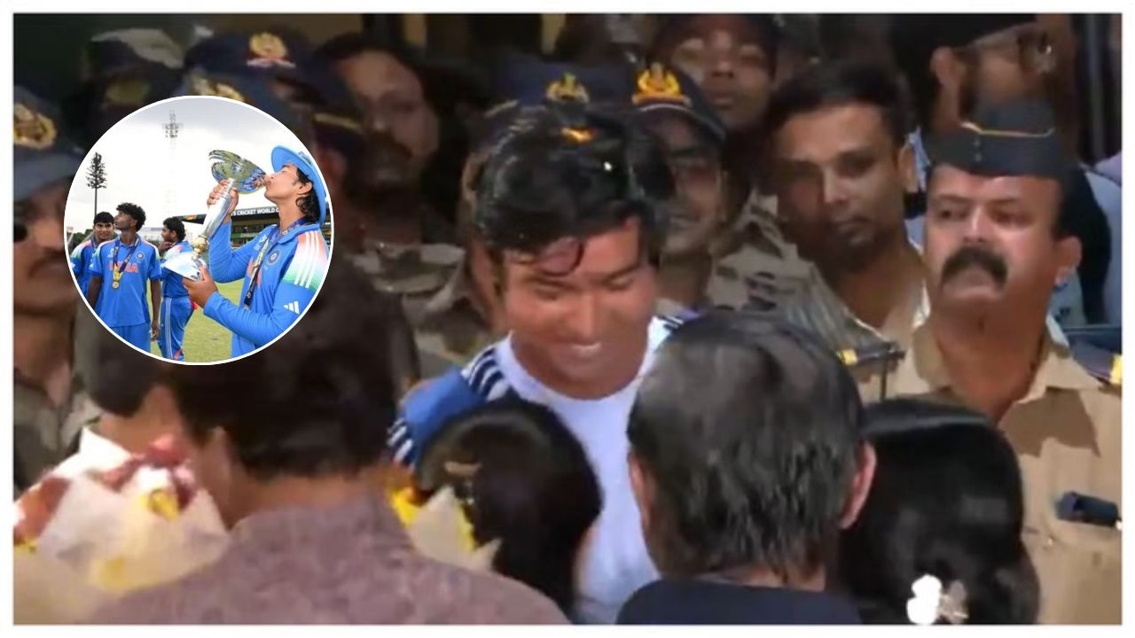 U-19 World Cup जीतकर लौटी टीम इंडिया, एयरपोर्ट पर फूल-मालाओं से हुआ शानदार स्वागत