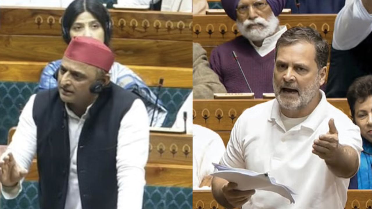 राहुल गांधी के सपोर्ट में अखिलेश यादव, संसद में हंगामे के बीच बोल दी इतना बड़ी बात; 4 बजे तक कार्यवाही स्थगित