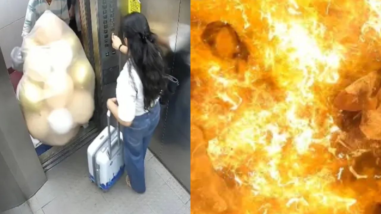 मुंबई की लिफ्ट में हादसा: गैस से भरे गुब्बारों में हुआ विस्फोट, Viral Video ने बढ़ाई चिंता