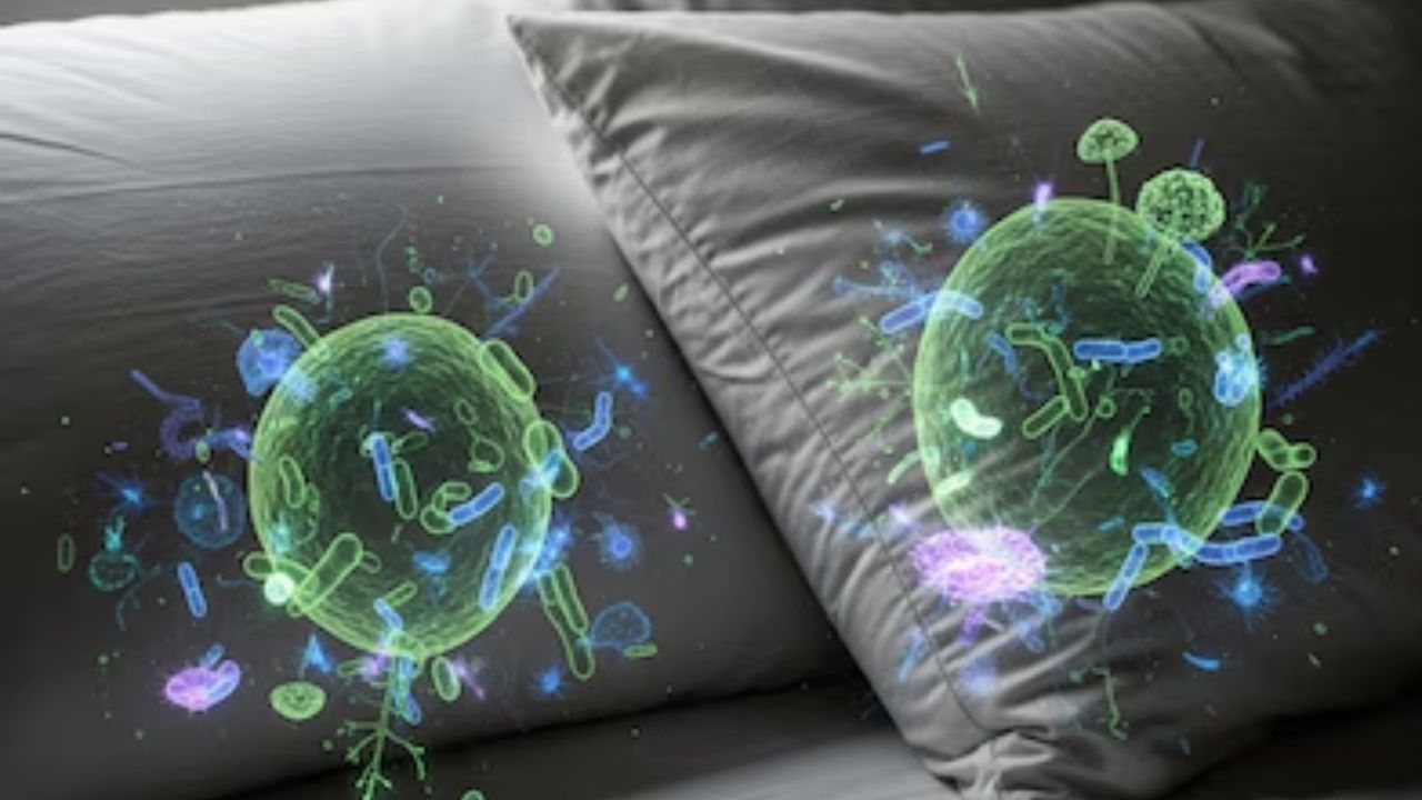 तकिए की नियमित सफाई बेहद जरूरी है। हर बार चादर बदलते समय तकिए का कवर भी धोना चाहिए। कई तकिए मशीन में धोए जा सकते हैं, जिससे उनमें जमा धूल, पसीना और गंदगी साफ होती है और उनकी उम्र भी कुछ हद तक बढ़ जाती है।(फोटो सोर्स- इंटरनेट) तकिए की नियमित सफाई बेहद जरूरी है। हर बार चादर बदलते समय तकिए का कवर भी धोना चाहिए। कई तकिए मशीन में धोए जा सकते हैं, जिससे उनमें जमा धूल, पसीना और गंदगी साफ होती है और उनकी उम्र भी कुछ हद तक बढ़ जाती है।(फोटो सोर्स- इंटरनेट)