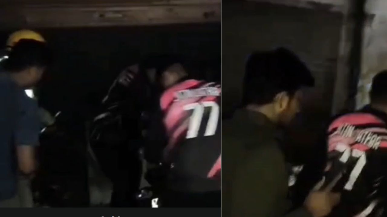 एटा में शराब के ठेके की केंटीन में लगी भीषण आग, लाखों का माल खाक