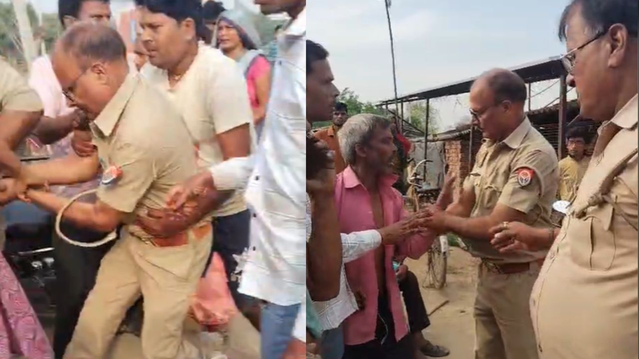 Video: मैनपुरी में वारंटी को पकड़ने गई थी पुलिस, हो गया ये काम