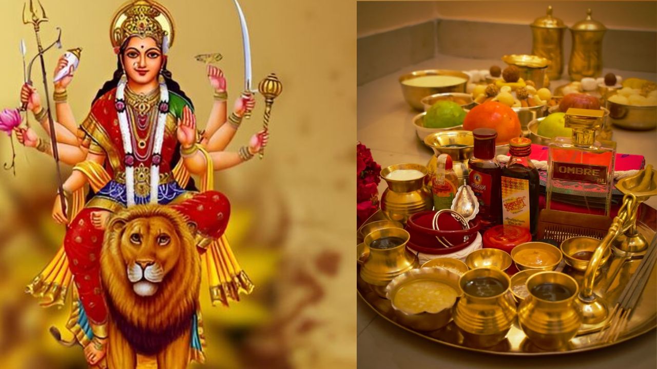 मां कुष्मांडा की पूजा के लिए विशेष सामग्री की आवश्यकता होती है, जैसे कुमकुम, अक्षत, कलावा, घी, धूप, चंदन, तिल, पीले फूल, पीले वस्त्र, पीले रंग की मिठाई, फल और दीपक। पीला रंग देवी को अत्यंत प्रिय माना जाता है।