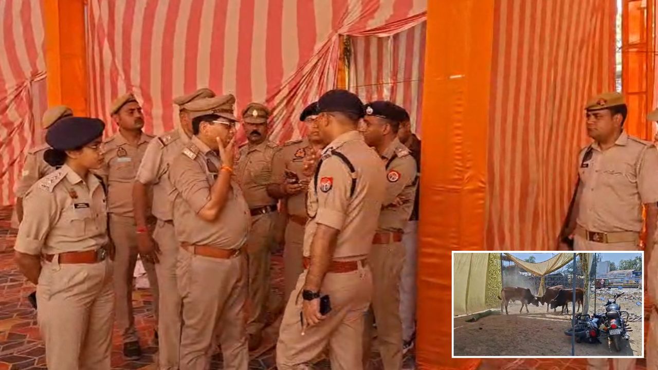 Mainpuri News: नुमाइश में अचानक मचा हड़कंप, पुलिस सहायता बूथ में घुसा गौवंश, जानें फिर क्या हुआ…