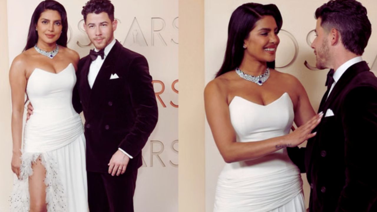 ऑस्कर नाइट सिर्फ अवॉर्ड्स तक सीमित नहीं होती, बल्कि रेड कार्पेट का ग्लैमर भी उतना ही चर्चा में रहता है। इस बार भी रेड कार्पेट पर कई इंटरनेशनल सितारे नजर आए, लेकिन भारतीय फैंस की नजरें खास तौर पर Priyanka Chopra पर टिकी रहीं। प्रियंका चोपड़ा इस बार ऑस्कर में बतौर प्रेजेंटर शामिल हुईं। वह अपने पति Nick Jonas के साथ रेड कार्पेट पर पहुंचीं। प्रियंका ने व्हाइट साइड स्लिट ड्रेस पहनी थी, जिसके साथ उन्होंने शानदार डायमंड जूलरी कैरी की। उनका लुक बेहद एलिगेंट और ग्लैमरस लग रहा था। वहीं निक जोनस क्लासिक ब्लैक सूट में नजर आए। दोनों ने रेड कार्पेट पर कैमरों के सामने पोज दिए और एक बार फिर ‘कपल गोल्स’ का उदाहरण पेश किया। ऑस्कर नाइट सिर्फ अवॉर्ड्स तक सीमित नहीं होती, बल्कि रेड कार्पेट का ग्लैमर भी उतना ही चर्चा में रहता है। इस बार भी रेड कार्पेट पर कई इंटरनेशनल सितारे नजर आए, लेकिन भारतीय फैंस की नजरें खास तौर पर Priyanka Chopra पर टिकी रहीं। प्रियंका चोपड़ा इस बार ऑस्कर में बतौर प्रेजेंटर शामिल हुईं। वह अपने पति Nick Jonas के साथ रेड कार्पेट पर पहुंचीं। प्रियंका ने व्हाइट साइड स्लिट ड्रेस पहनी थी, जिसके साथ उन्होंने शानदार डायमंड जूलरी कैरी की। उनका लुक बेहद एलिगेंट और ग्लैमरस लग रहा था। वहीं निक जोनस क्लासिक ब्लैक सूट में नजर आए। दोनों ने रेड कार्पेट पर कैमरों के सामने पोज दिए और एक बार फिर ‘कपल गोल्स’ का उदाहरण पेश किया।