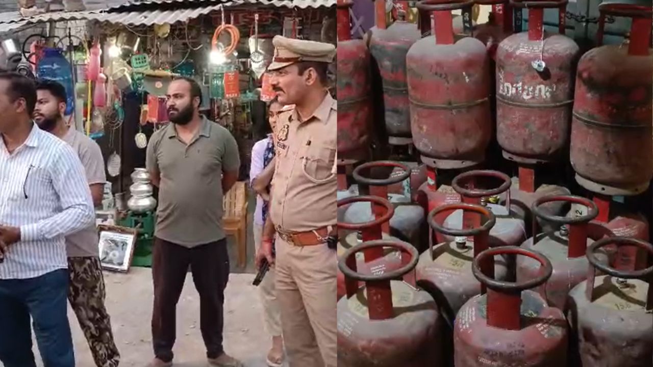 Sonbhadra News: अवैध गैस सिलेंडर पर पुलिस की बड़ी कार्रवाई, 32 सिलेंडर बरामद