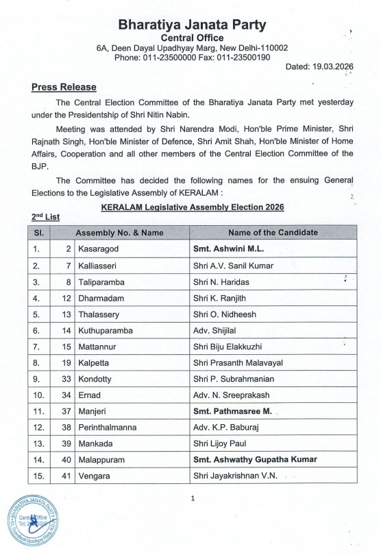 Kerala Assembly Election 2026