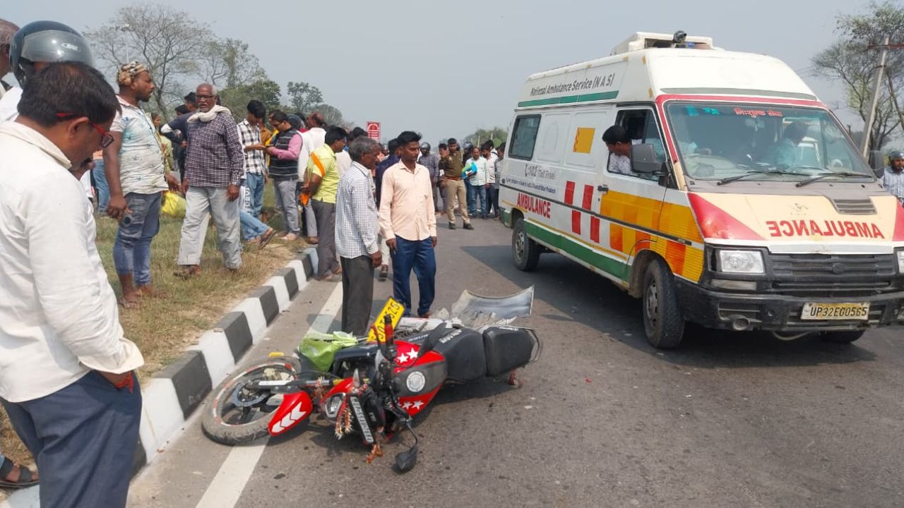 महराजगंज में तेज रफ्तार का कहर: कार वाले ने बाइक सवार को कुचला, ऑन द स्पॉट मौत