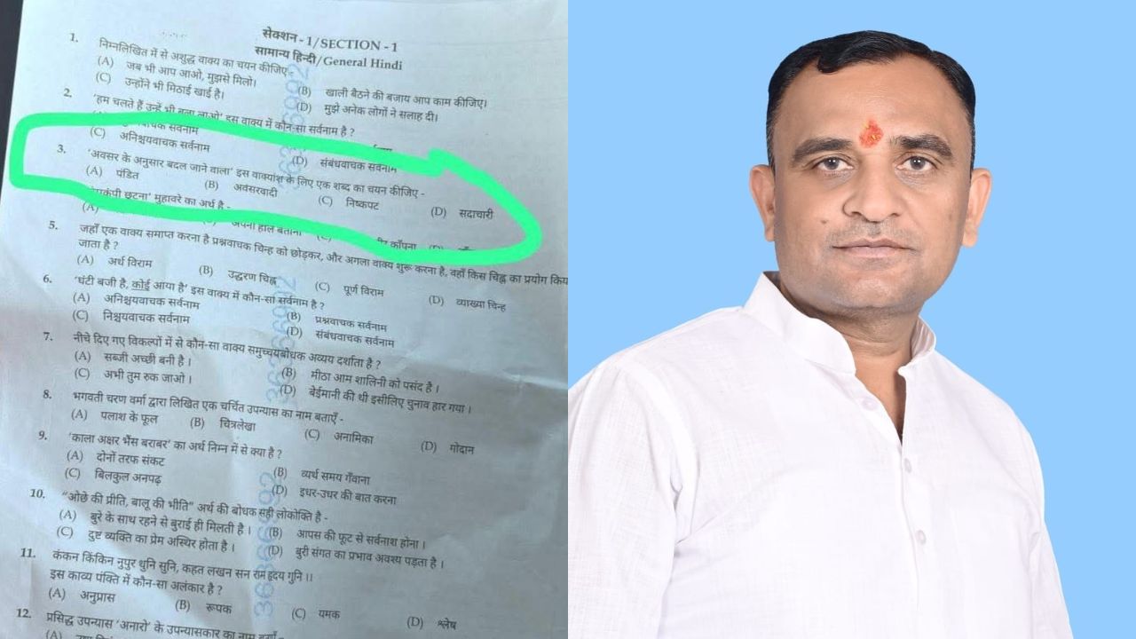 यूपी एसआई भर्ती परीक्षा के प्रश्न पर विवाद, हिंदू महासभा ने जताई कड़ी आपत्ति