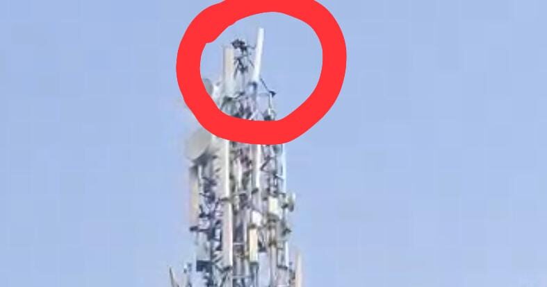 Maharajganj: प्रेम प्रसंग में युवक चढ़ा मोबाइल टावर पर, घंटों चला हाईवोल्टेज ड्रामा