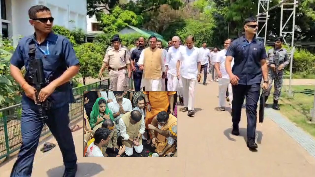 देवघर पहुंचे असम के मुख्यमंत्री हिमांता बिस्वा सरमा, बाबा बैद्यनाथ से मांगा आशीर्वाद