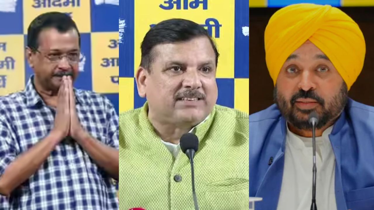 AAP टूट पर केजरीवाल, संजय सिंह और मान ने बीजेपी पर लगाए गंभीर आरोप, जानिये किसने क्या कहा…