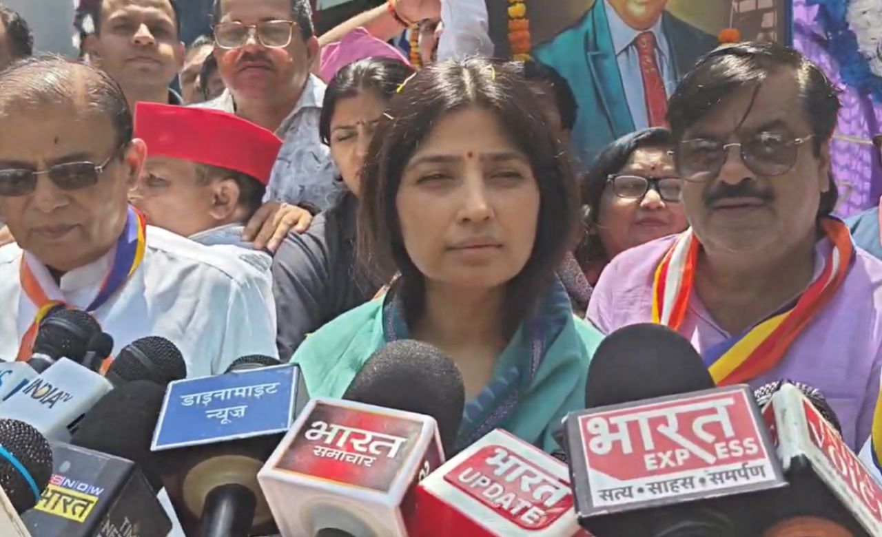 मैनपुरी: डॉ. अंबेडकर को नमन कर सांसद डिंपल यादव ने भाजपा पर किया हमला