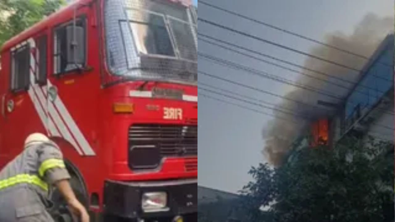 नोएडा फैक्ट्री में अचानक लगी आग, पांच दमकल गाड़ियों ने संभाला मोर्चा; बड़ा हादसा टलते-टलते बचा