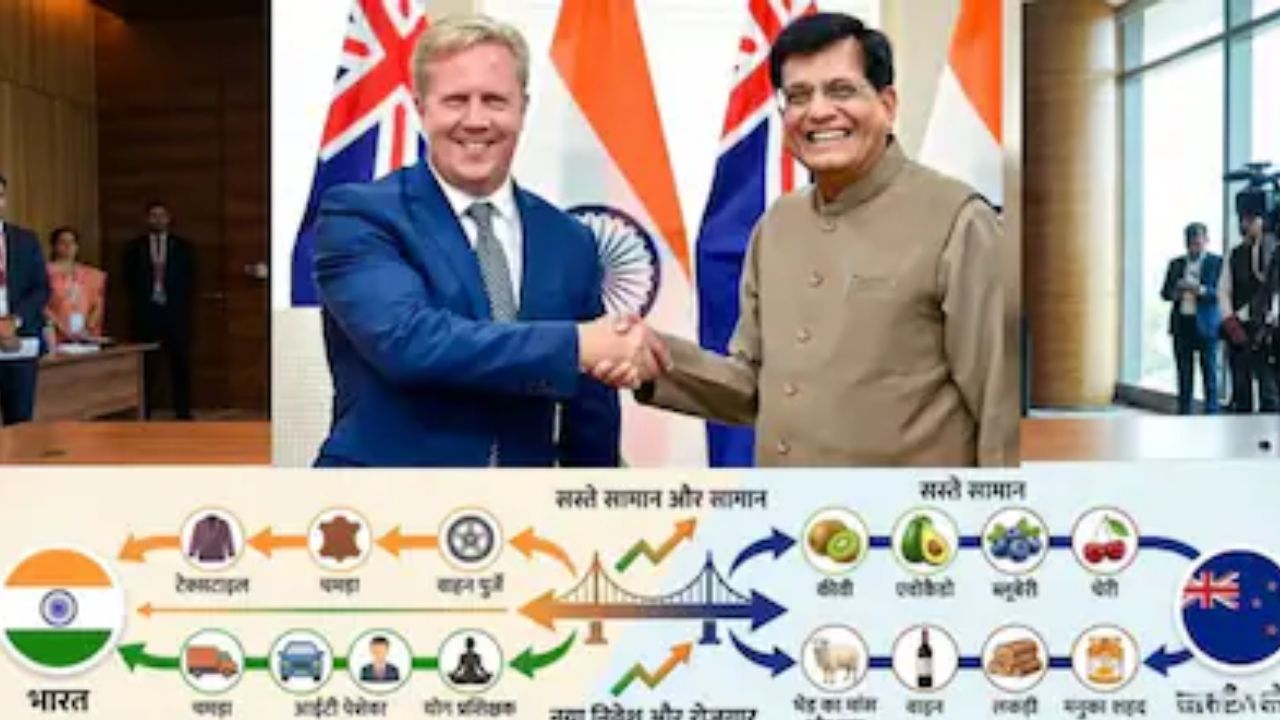 New Delhi: भारत–न्यूजीलैंड में FTA डील, व्यापार क्षेत्र में बड़े फायदे की उम्मीद