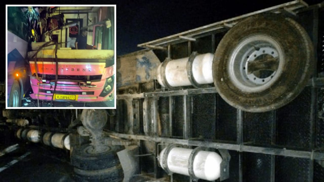 उन्नाव में भीषण सड़क हादसा, डीसीएम पलटते ही दो बसें टकराईं, मची चीख-पुकार