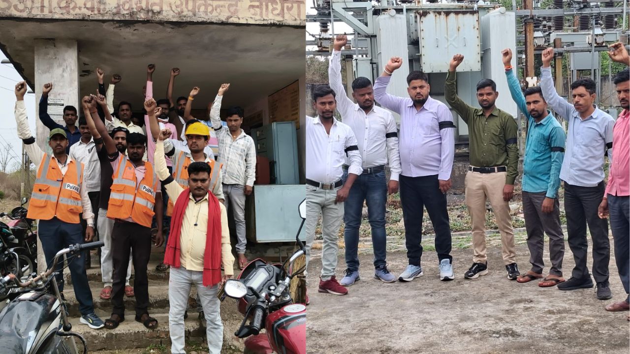“मजदूरों को न्याय दो” के नारों से गूंजा सोनभद्र, काली पट्टी बांधकर सड़कों पर उतरे इस विभाग के कर्मचारी, जानें पूरा मामला
