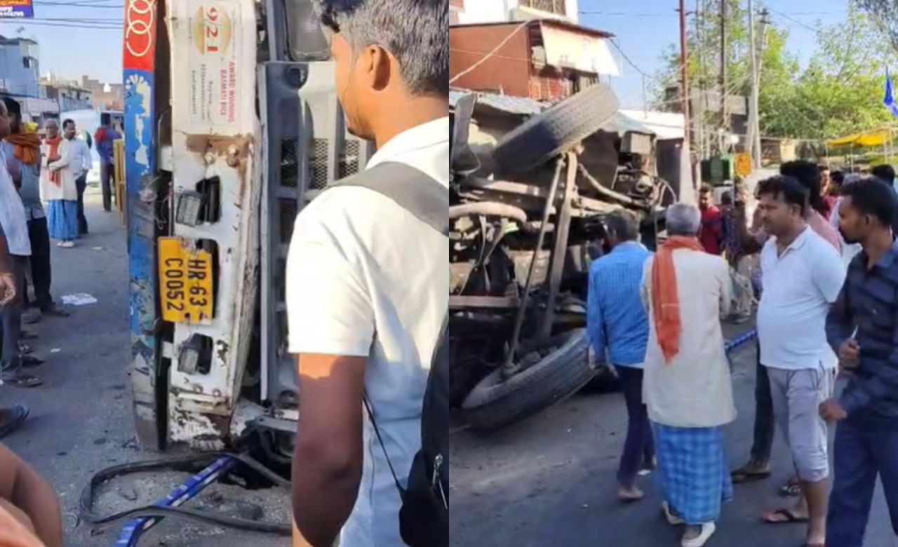 Maharajganj: ट्रेला-डम्पर की टक्कर से बड़ा हादसा, चालक ने तोड़ा दम