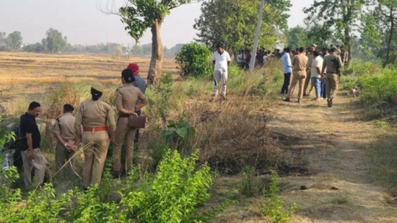 Maharajganj: खेत में जला मिला महिला का शव, पहचान न होने से उलझी जांच