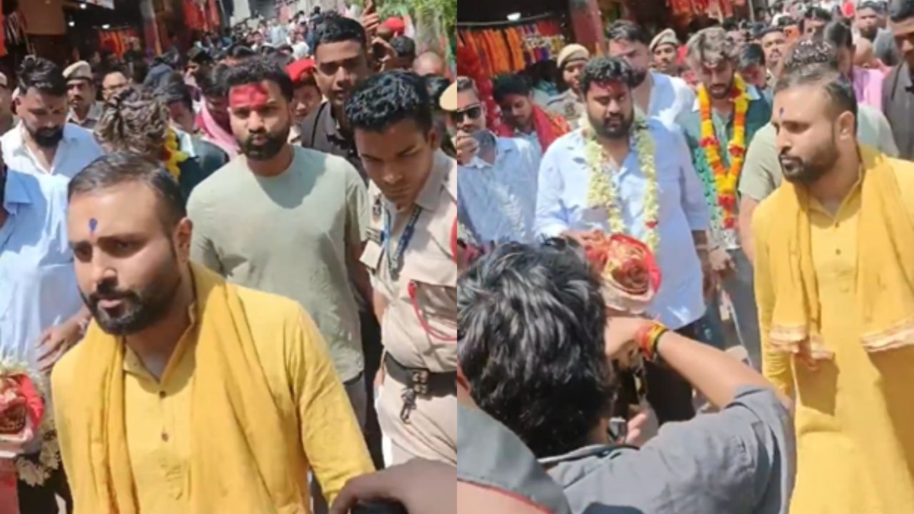 दिल्ली से हार के बाद कामाख्या देवी मंदिर पहुंचे रोहित शर्मा, तिलक वर्मा भी साथ; आज इस टीम से होगी भिड़ंत