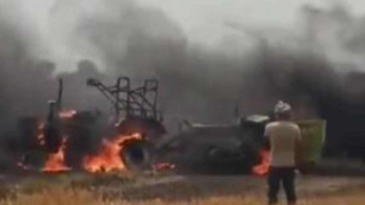 गोरखपुर में भीषण आग से खेतों में मची तबाही, कई इलाकों में फसल जलकर राख, ग्रामीणों में डर का माहौल