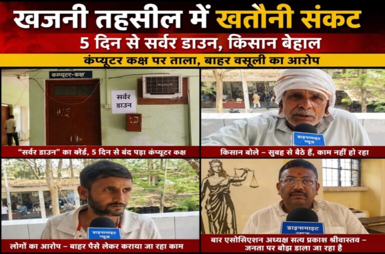 UP Crime: खजनी तहसील में ‘खतौनी संकट, 5 दिन से सर्वर ठप, किसानों की बढ़ी मुश्किलें