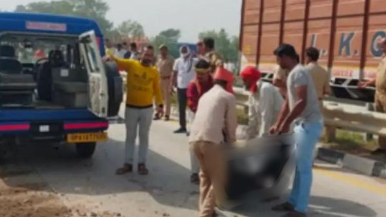 बाराबंकी में दिल दहला देने वाला हादसा: तेज रफ्तार डंपर ने मां-बेटे को रौंदा, मां की मौत, चालक फरार