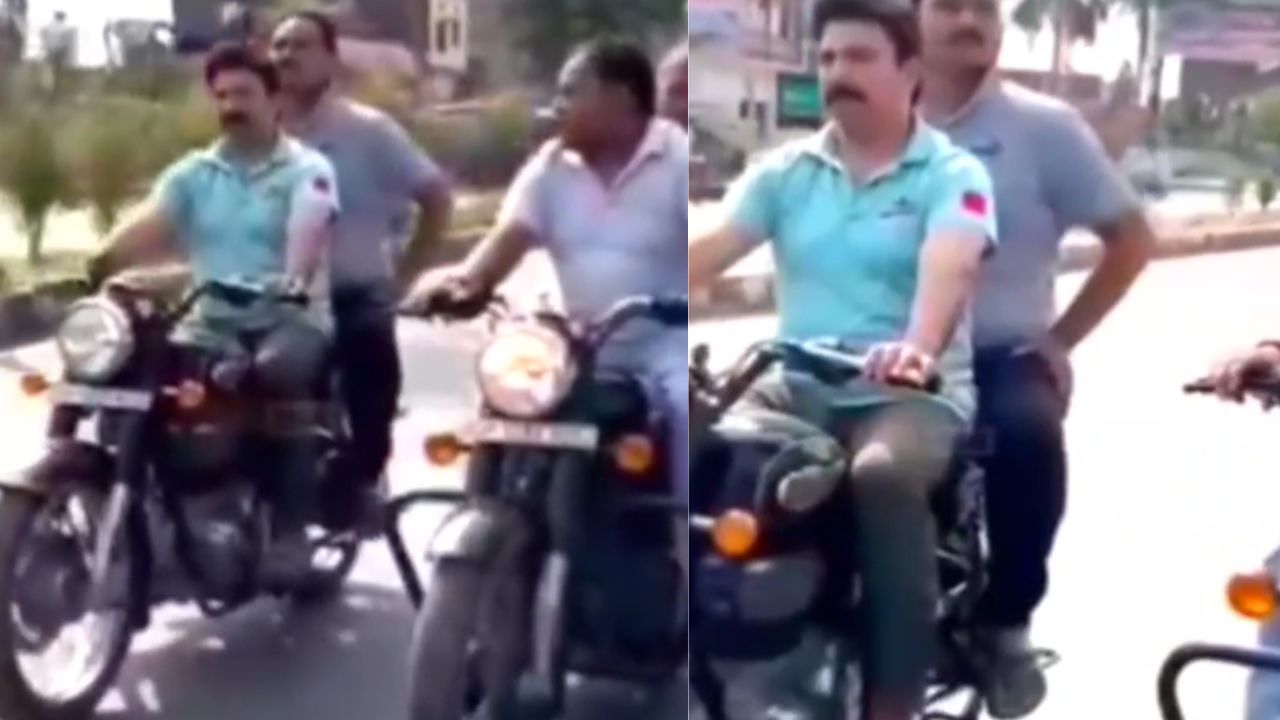 देवरिया में विधायक ने उड़ाई ट्रैफिक नियमों की धज्जियां, लोग बोल…