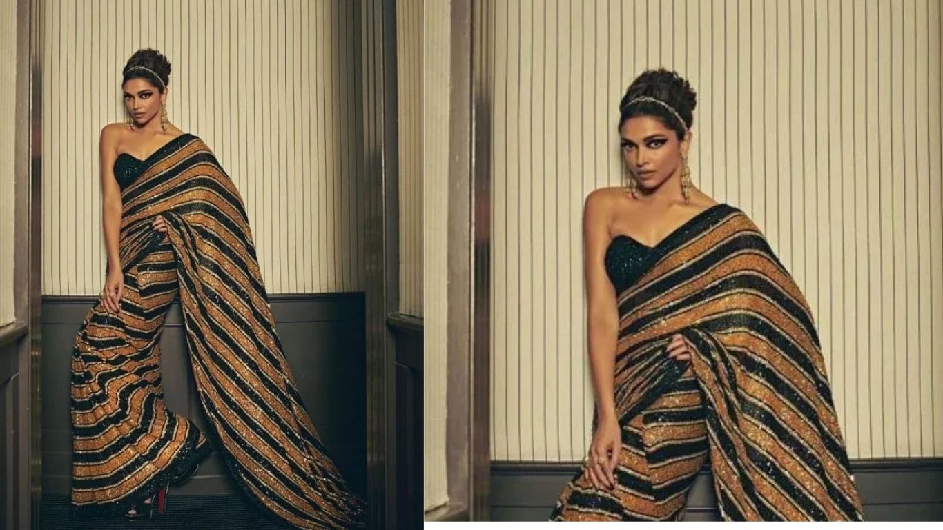 ज़्यादातर लोग शायद यही मानते हैं कि दीपिका पादुकोण ने कान्स फ़िल्म फ़ेस्टिवल में अपना डेब्यू 2017 में किया था। हालांकि, वह असल में इससे पहले, 2010 में भी इस फ़ेस्टिवल में शामिल हो चुकी थीं। लेकिन उस मौक़े पर, वह एक ख़ास फ़ैशन ब्रांड की प्रतिनिधि के तौर पर शामिल हुई थीं। इसके विपरीत, 2017 में जब वह पहुँचीं, तो उन्होंने सचमुच सबको चकाचौंध कर दिया और आधिकारिक रेड कार्पेट पर सबका ध्यान अपनी ओर खींच लिया। 2022 में, दीपिका 75वें कान्स फ़िल्म फ़ेस्टिवल में एक जूरी सदस्य के प्रतिष्ठित पद पर शामिल हुईं। उन्होंने काले और सुनहरे रंग के बारीक डिज़ाइन वाली साड़ी पहनकर सबका ध्यान अपनी ओर खींच लिया। उन्होंने अपने लुक को बोल्ड ब्लैक आईलाइनर से पूरा किया।