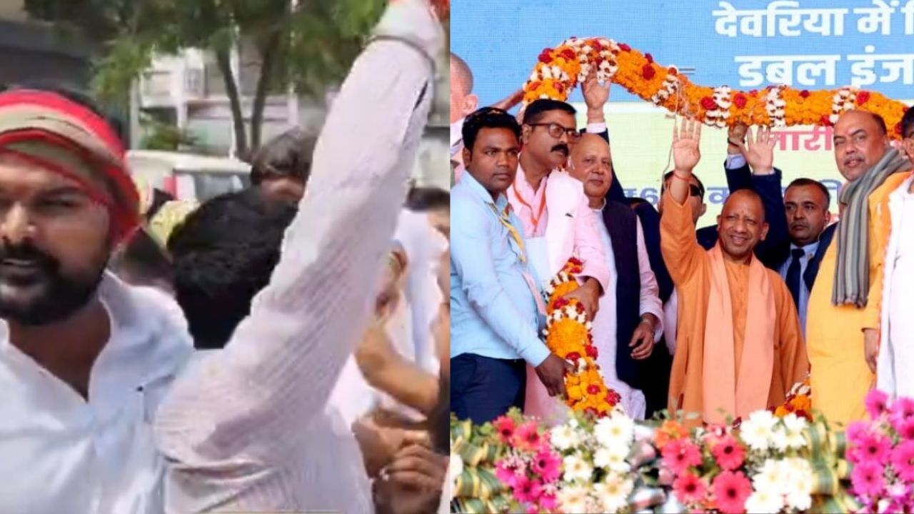 देवरिया में CM Yogi के कार्यक्रम में सपा कार्यकर्ताओं की गिरफ्तारी, पुलिस से नोकझोंक