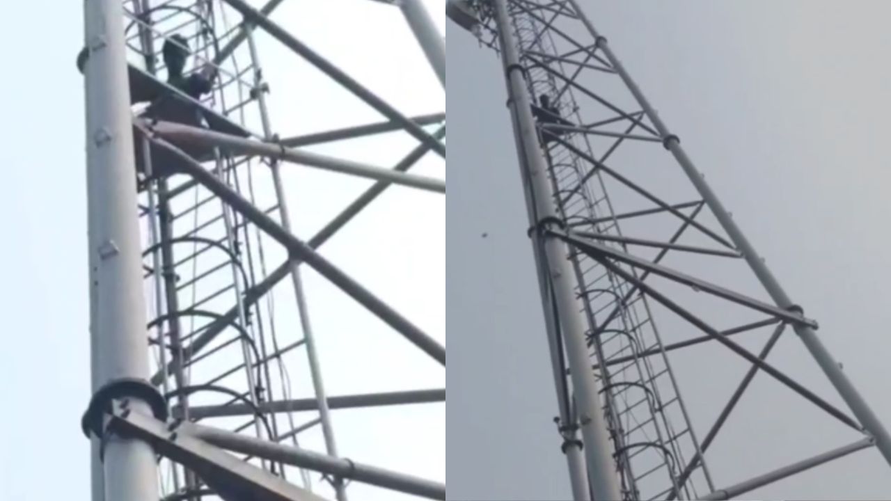 Deoria Love Affair Drama: प्रेम प्रसंग में Mobile Tower पर चढ़ा युवक, घंटों चला हाईवोल्टेज हंगामा