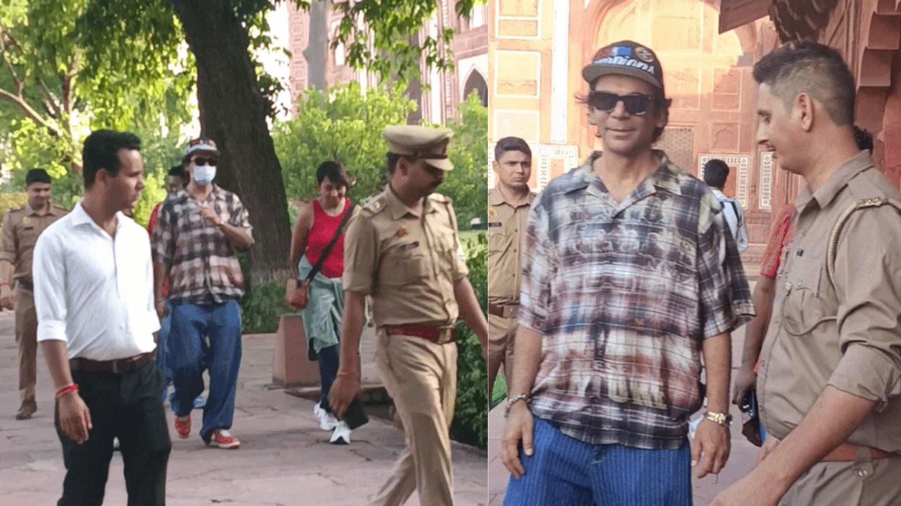 मास्क के पीछे कौन? ताजमहल में सुबह-सुबह पत्नी संग पहुंचे सुनील ग्रोवर, पर्यटक रह गए हैरान