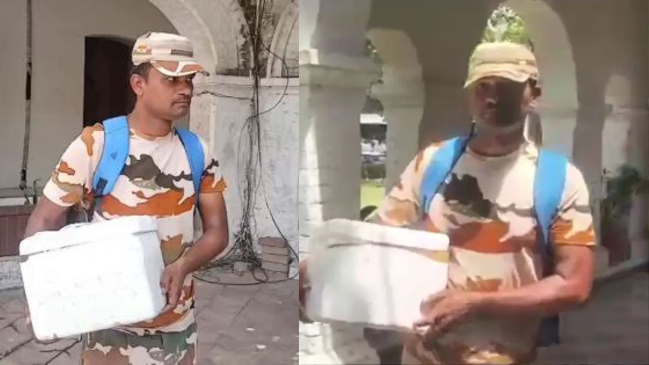 जिस हाथ से बचपन में खाना खाया, आज उसे लेकर घूम रहा ITBP जवान…