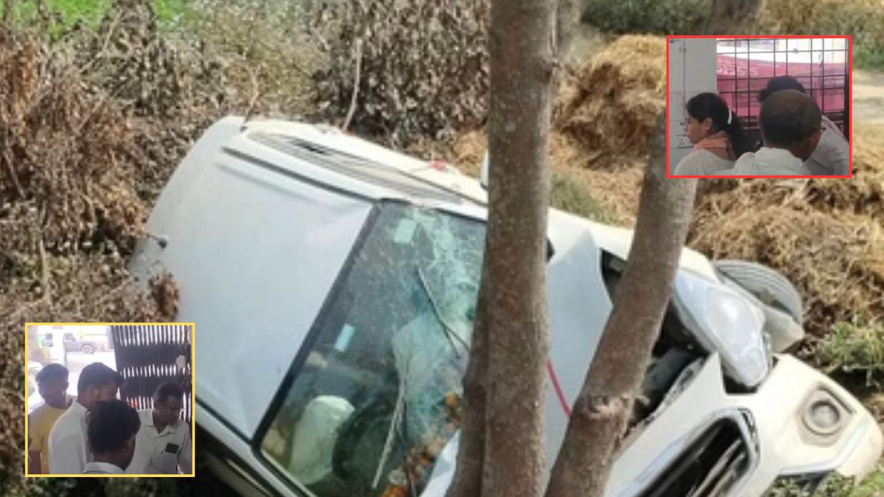 MLA पल्लवी पटेल के काफिले की गाड़ी अनियंत्रित होकर पलटी, मची अफरा-तफरी