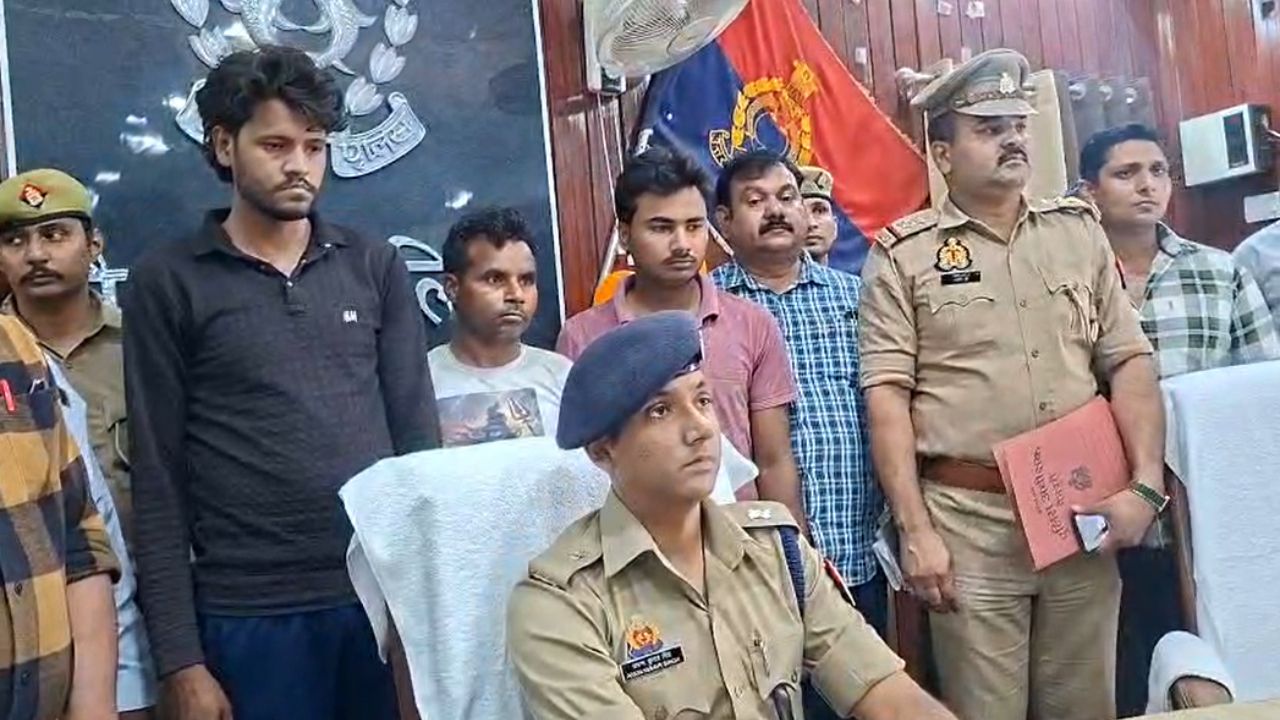 मैनपुरी में अंतरराज्यीय वाहन चोर गिरोह का भंडाफोड़