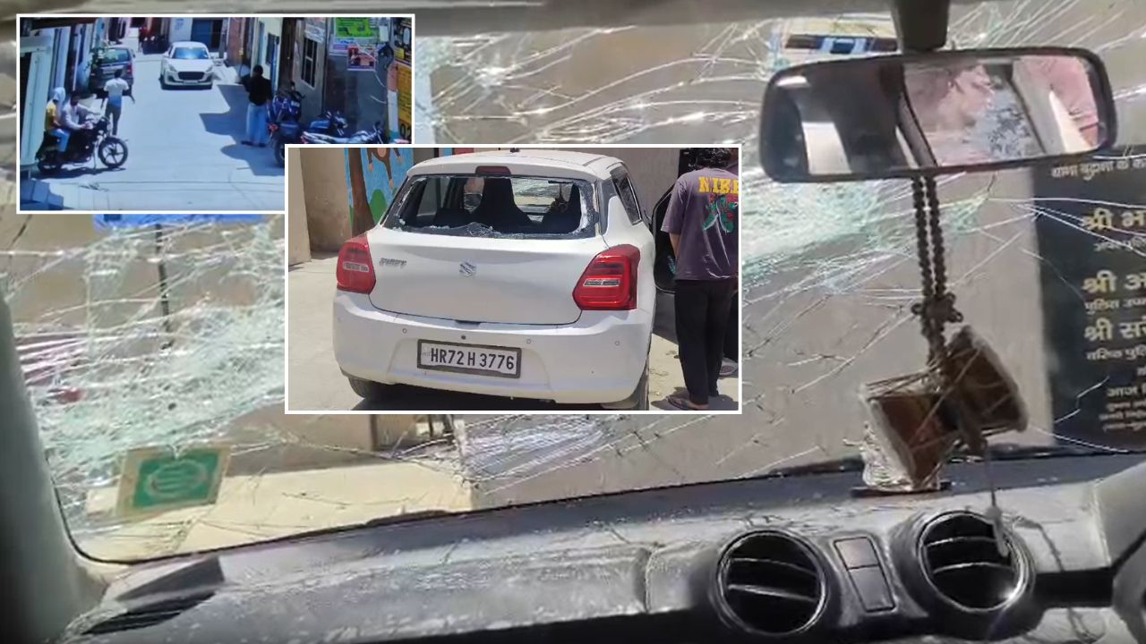 कार रुकवाई, शीशा खुलवाया और फिर बरस पड़े डंडे… मुजफ्फरनगर की घटना CCTV में कैद