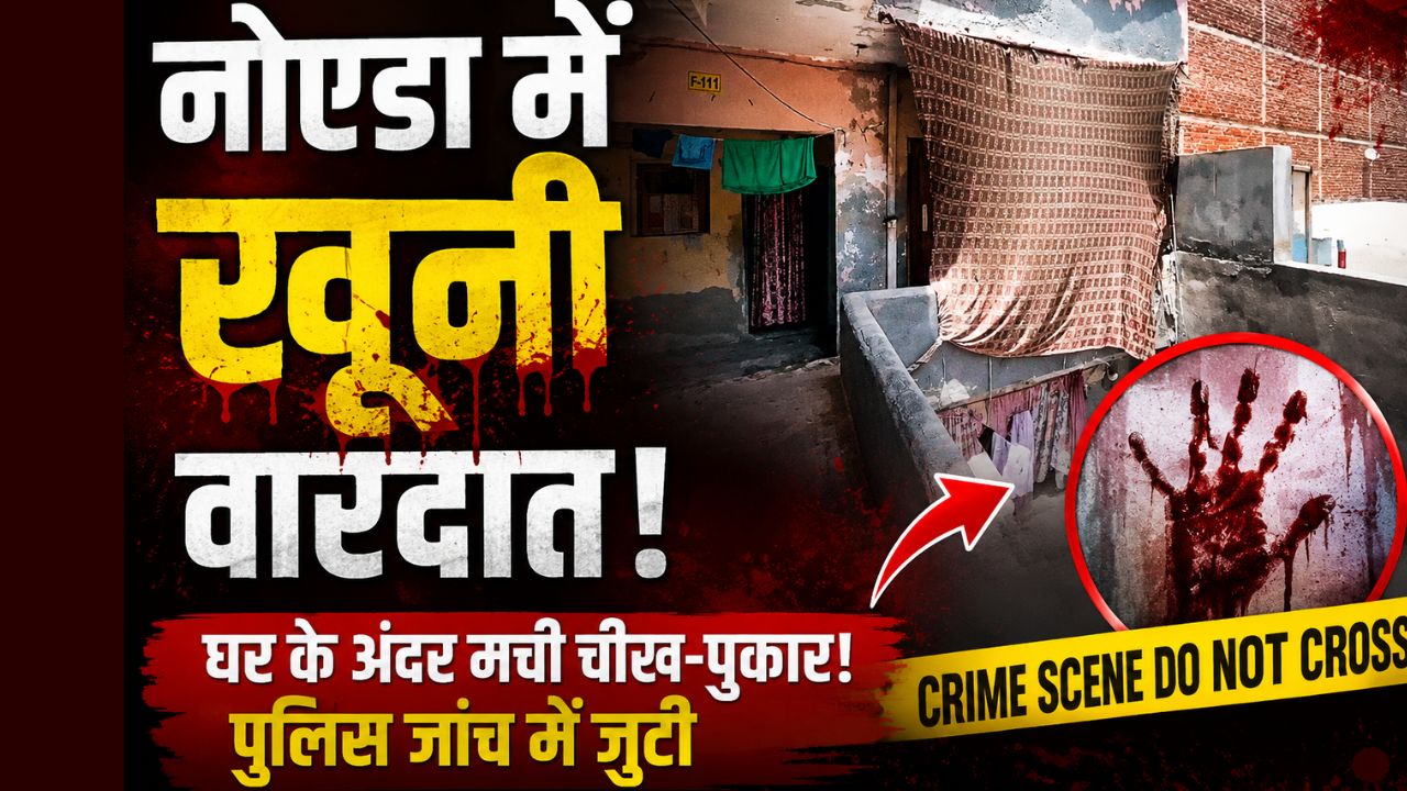 नोएडा में खूनी खेल: घर की छत पर  सोते हुए अचानक हुई चाकुओं की बरसात, बीवी की मौत और बाकी पूरे परिवार की हालत नाजुक