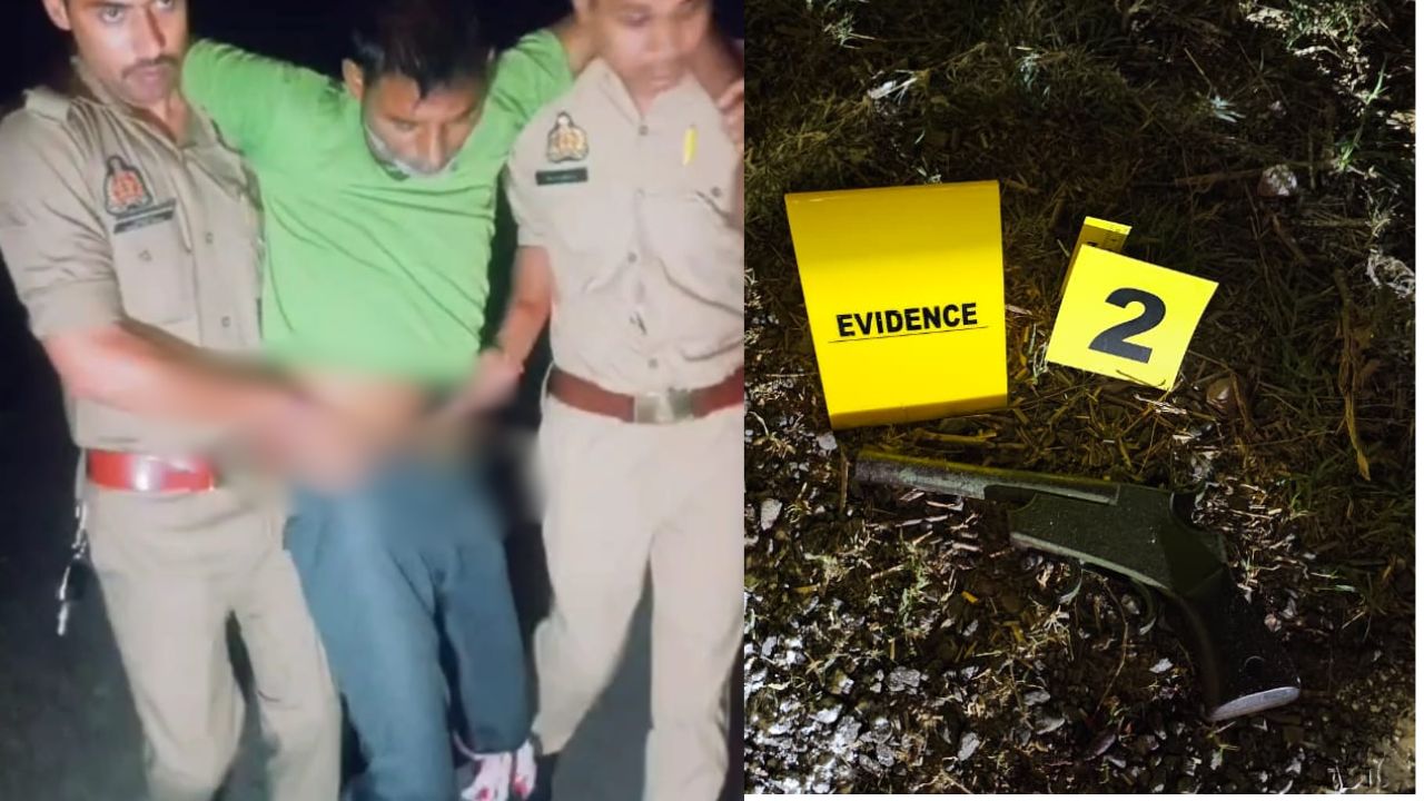 चेकिंग के दौरान पुलिस पर किया फायर मिली जानकारी के अनुसार, पुलिस टीम हरिसिंहपुर मोड़ के पास संदिग्ध वाहनों की चेकिंग कर रही थी। इसी दौरान एक बिना नंबर की स्प्लेंडर बाइक पर सवार संदिग्ध युवक आता दिखाई दिया।