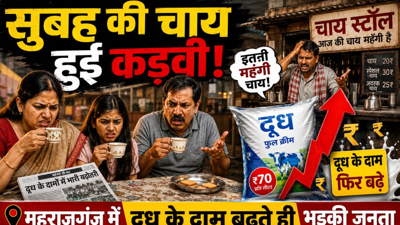 अमूल दूध की कीमतों में लगी आग: महराजगंज की जनता बोली- दो रुपये ने बिगाड़ा रसोई का बजट