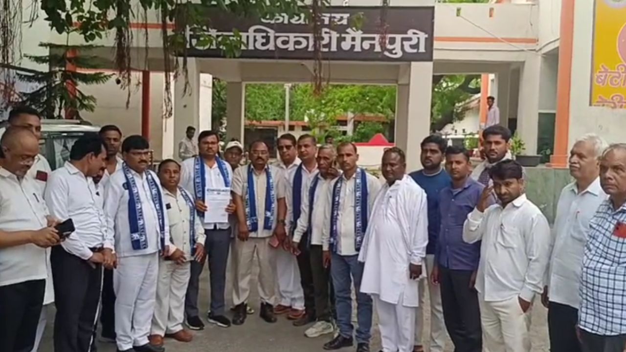 मैनपुरी के हिंदुपुरम कॉलोनी में अंबेडकर पार्क बोर्ड विवाद, बसपा ने प्रशासन से की सुरक्षा की मांग