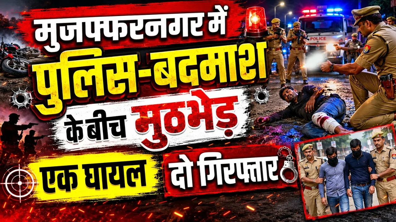 Video: बिना नंबर की बाइक, पुलिस पर फायरिंग और फिर… मुजफ्फरनगर में ऐसे हुआ लुटेरों का अंत