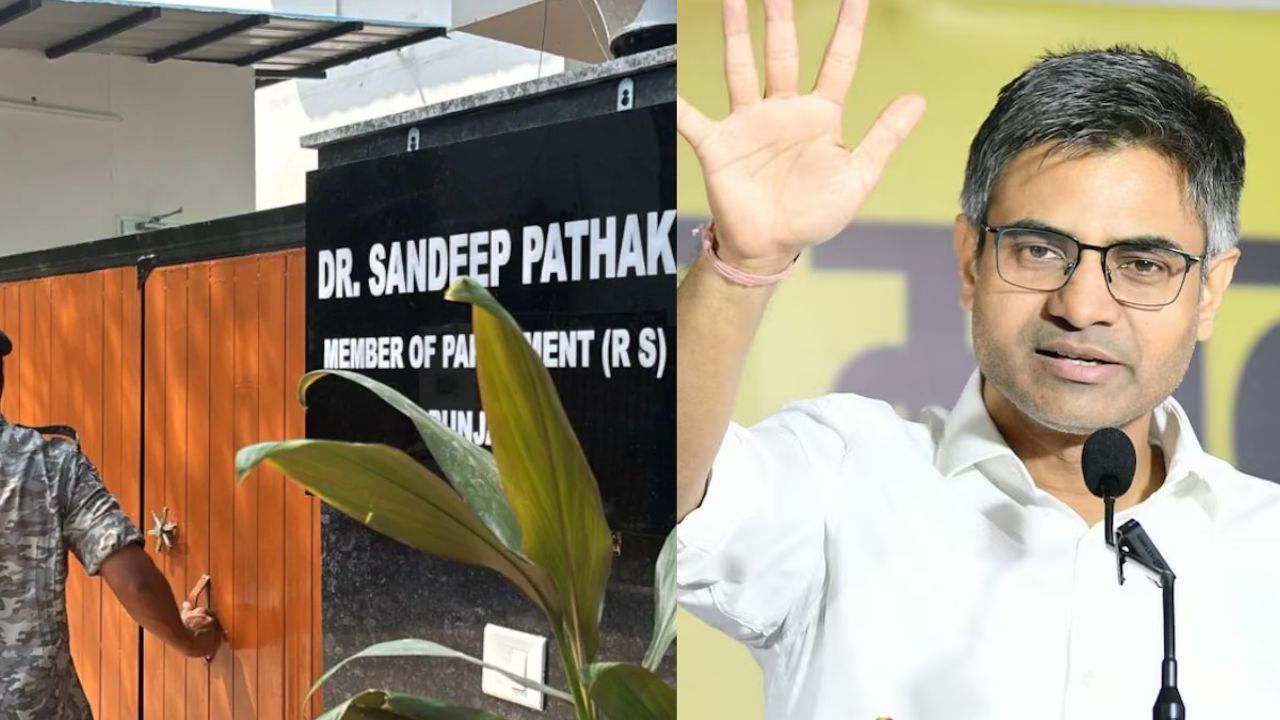 आप छोड़ भाजपा गए संदीप पाठक पर बड़ी कार्रवाई, पंजाब पुलिस ने दिल्ली में की घेराबंदी!