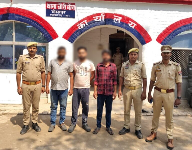 गोरखपुर: टाटा स्टील की कलर शीट हड़पने वाला गिरोह चढ़ा पुलिस के हत्थे, 114 शीट और डीसीएम बरामद