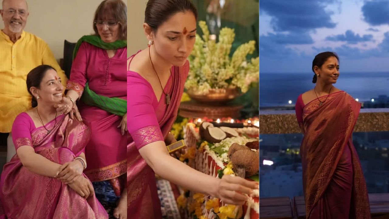 Tamannaah Bhatia के घर हुई भव्य पूजा, भक्ति में डूबी दिखीं एक्ट्रेस; शेयर की खास तस्वीरें