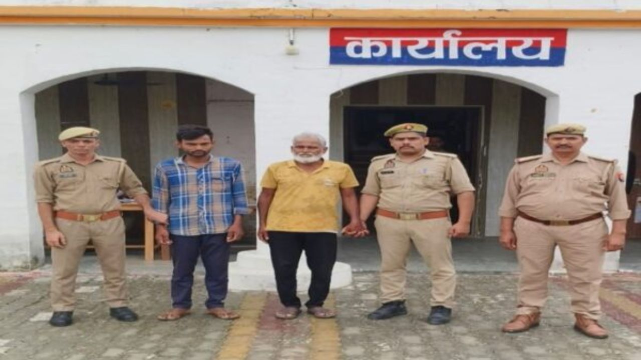 बलरामपुर में दो बच्चों की मां को उतारा मौत के घाट, फरार कातिल पति और ससुर सलाखों के पीछे