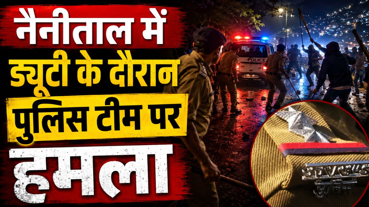 नैनीताल में ड्यूटी के दौरान बवाल, पुलिसकर्मियों से मारपीट, जानिये क्यों बिगड़ा शांत माहौल