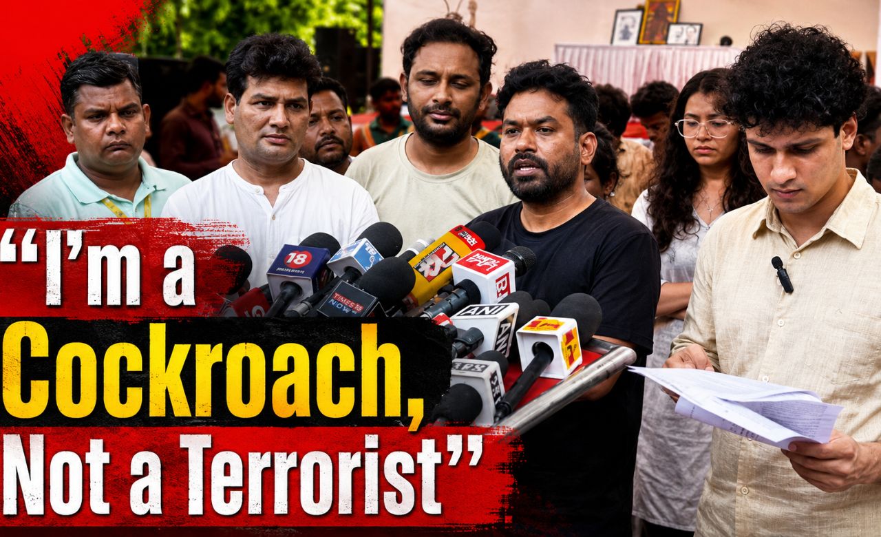 Video: जंतर-मंतर पर CJP प्रदर्शन के दौरान गरजे अभिजीत दिपके, ‘I’m a Cockroach, Not a Terrorist’ पोस्टर बने चर्चा का केंद्र