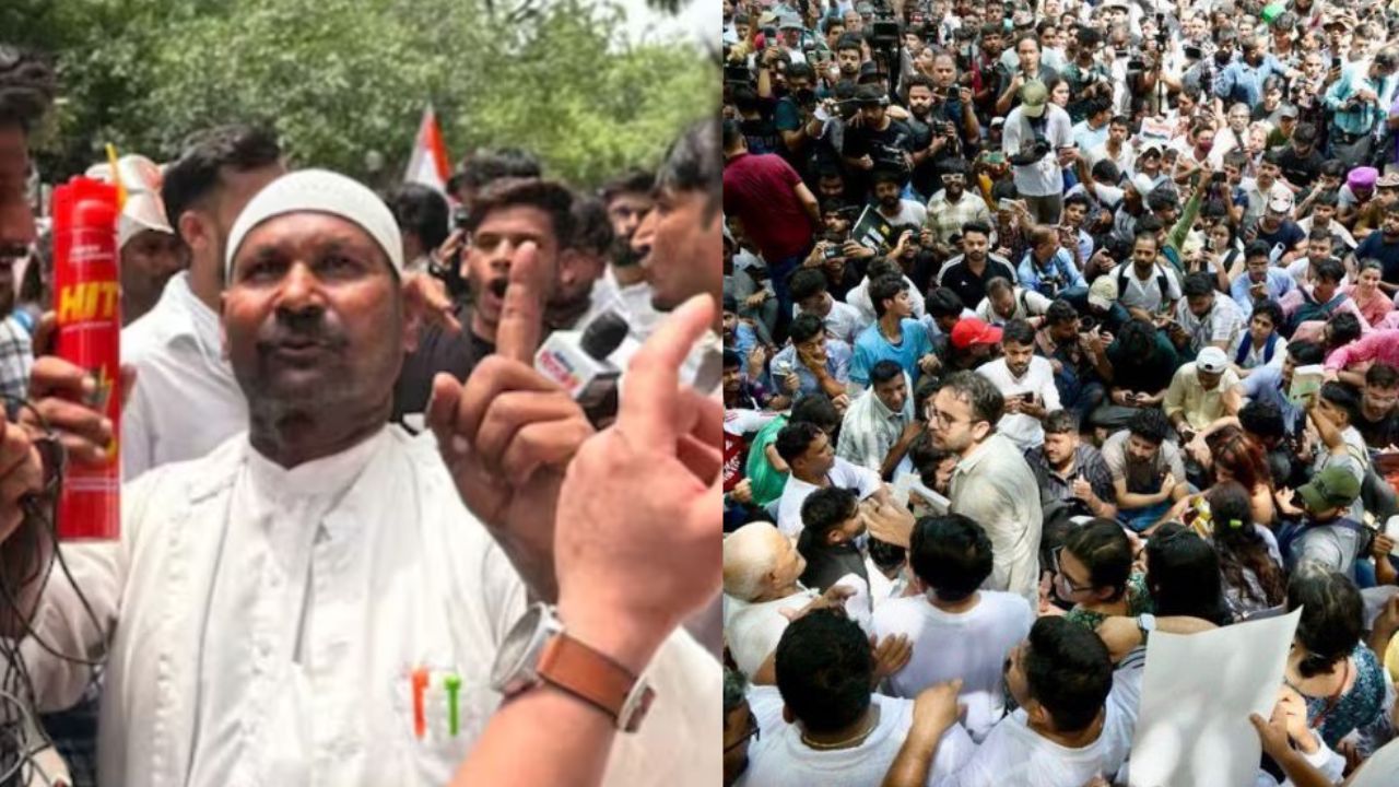 जंतर-मंतर पर कॉकरोच पार्टी के फाउंडर के धरने में हंगामा, ‘HIT’ स्प्रे लेकर पहुंचा शख्स बोला- ये टुकड़े-टुकड़े गैंग का हिस्सा