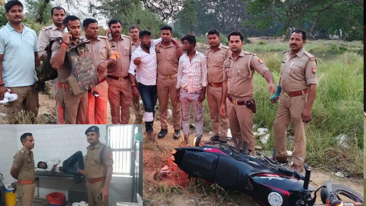 यूपी में फिर एनकाउंटर, कुख्यात को लगी गोली, दरोगा भी घायल; पिस्टल और तमंचे बरामद